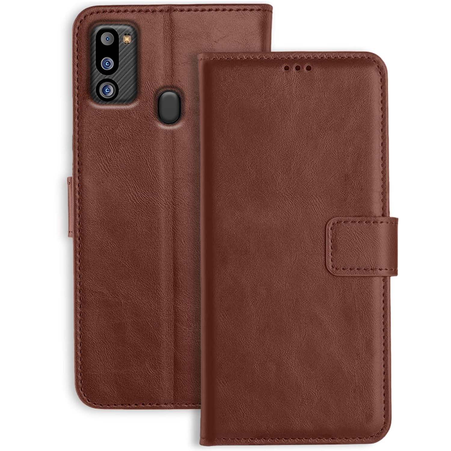TOUCCH Flip case for Samsung Galaxy M21 2021 / M30s / M21| Leather Finish Cover & Flexible Stand Design | Card and Money Pocket | Brown (B0CZPJLD79) Amazon Price History, Amazon Price Tracker
