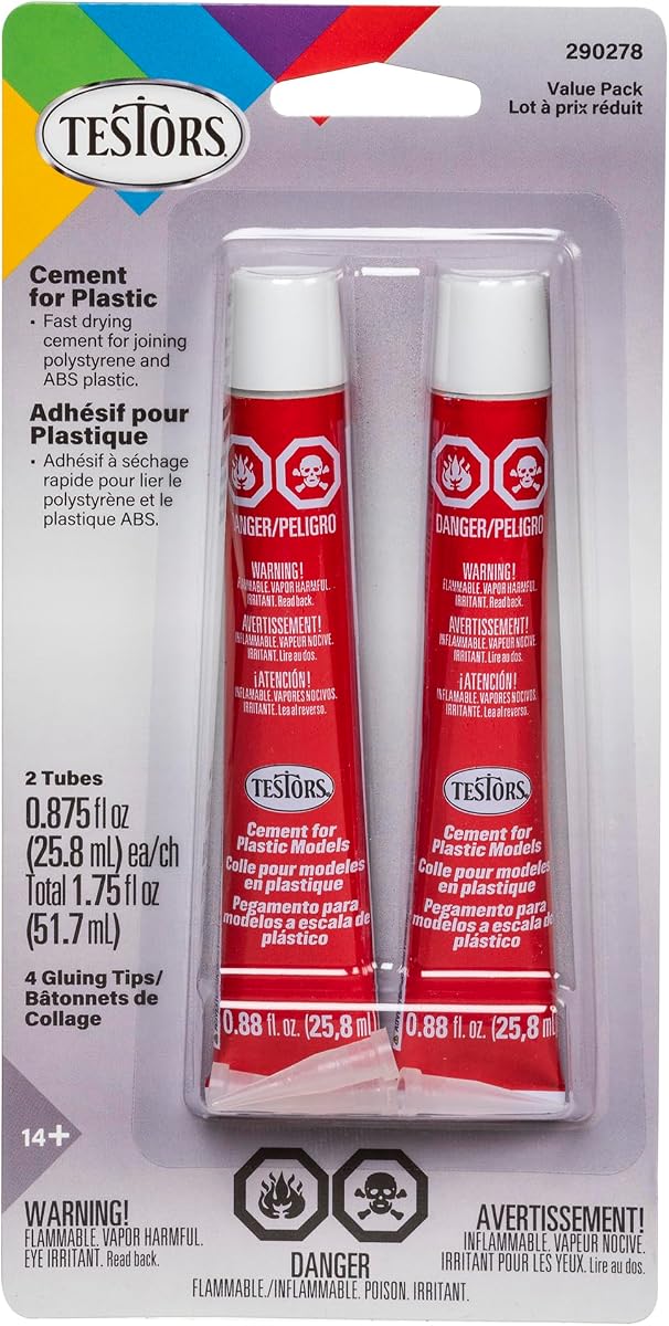 Plastic Cement | Precision Bonding, Fast-Setting Adhesive, Model Assembly, Hobby Crafting, 1.75 Fl Oz