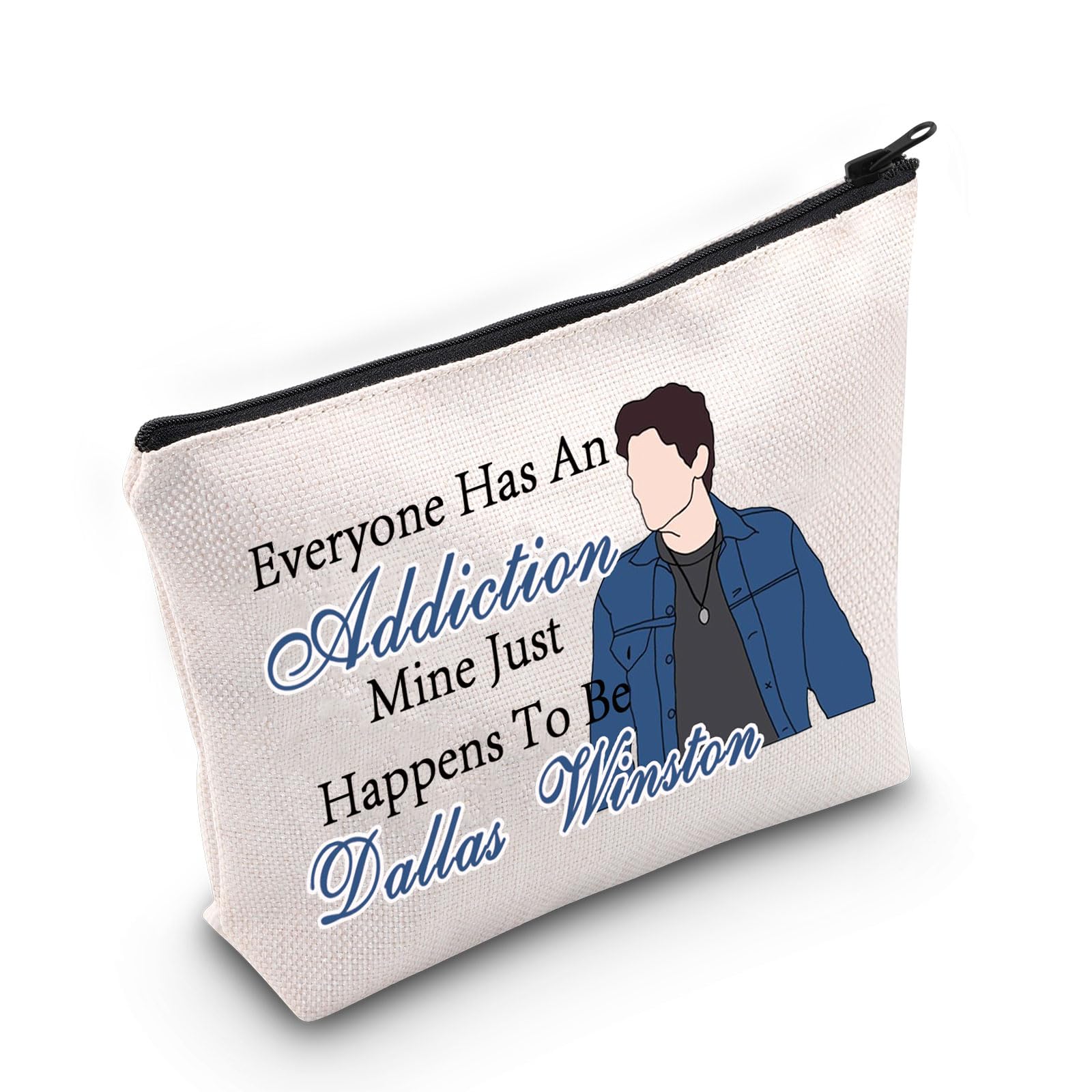 PYOUL TV Show Inspired Gift Everyone Has an Addiction D Makeup Bag TV Show Fan Cosmetic Bag TV Show Merch, Addiction D Bag