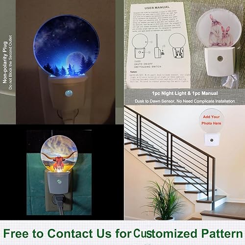 Miniatura 7 de Luz nocturna decorativa de muñeco de nieve y pájaros, con enchufe, Feliz Navidad, copos de nieve, nieve, lámpara LED de ahorro de energía, luces