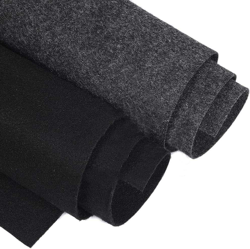 Generic Speaker Grill Cloth Polyester Fiber Audio Stereo Dustcloth Subwoofer Box Sound-Absorbing Board Clothes Anti-Seismic Blanket Felt GrayBlack (1x0.5m, Black), 1.0x0.5m39.4x19.7 : Electronics