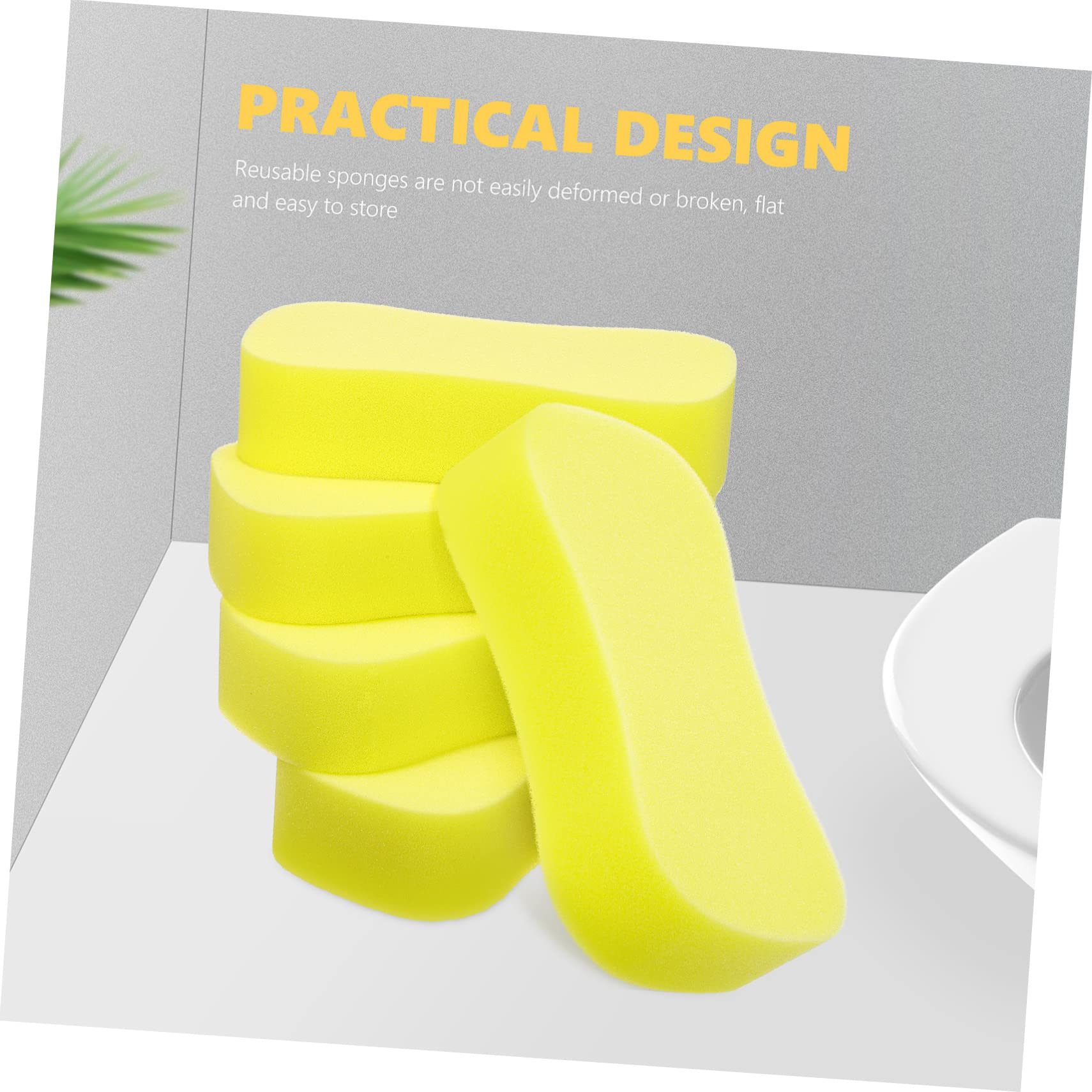 PRETYZOOM 4 Ensembles Éponge De Nettoyage Multi Fonctionnelle Microfibre Lot de Éponges Absorbantes pour Lavage De Véhicules Bureau Et Maison Nettoyage sans Rayures 10 Pièces * 4