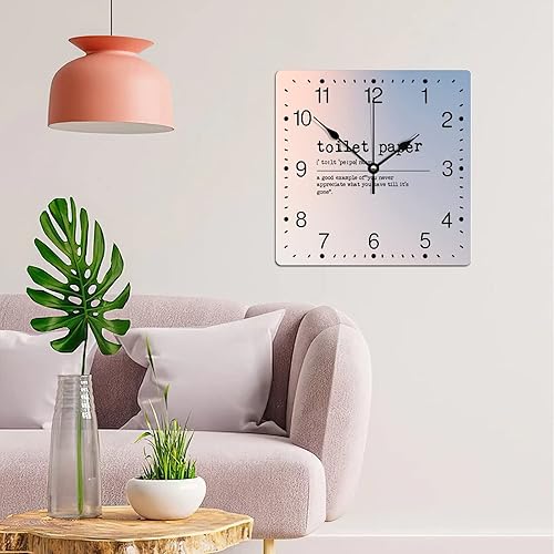 Miniatura 3 de Reloj de pared de estilo retro, 12 pulgadas, pantalla analógica, movimiento de barrido silencioso, material de PVC, fácil de colgar, ideal para