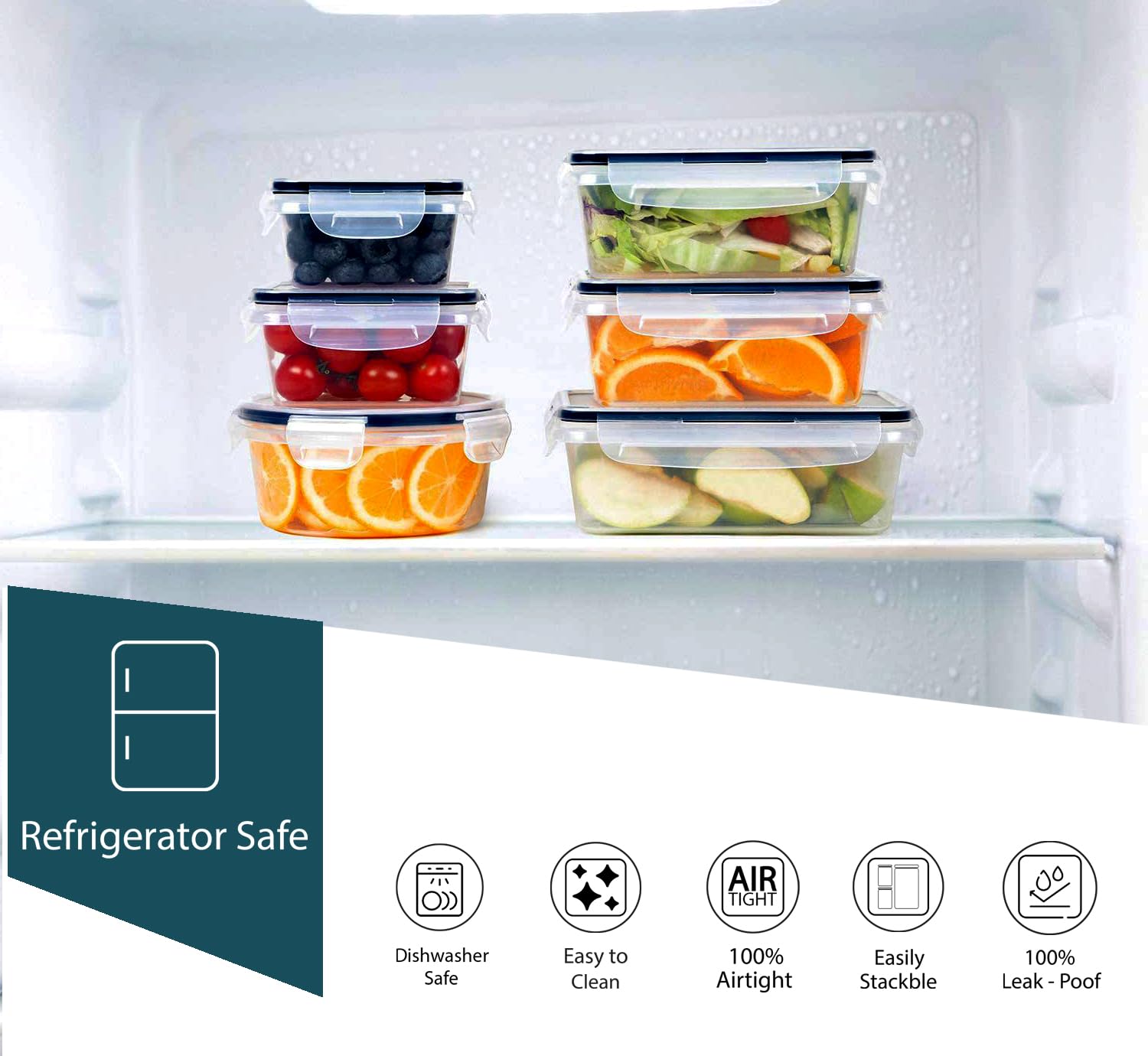 Set 2 Contenitori Ermetici GIO'STYLE 0,5L - Made In Italy Per Frigo E Microonde - Foto 4