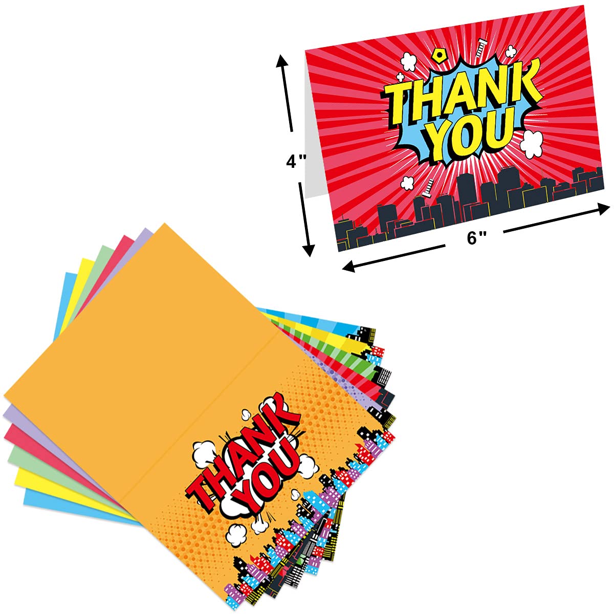 Kid Thank You Cards 36 Thank You Notes Greeting Cards With Envelopes For  Friends Family Wedding Business Gift Cards Birthday : Office Products -  Amazon.com