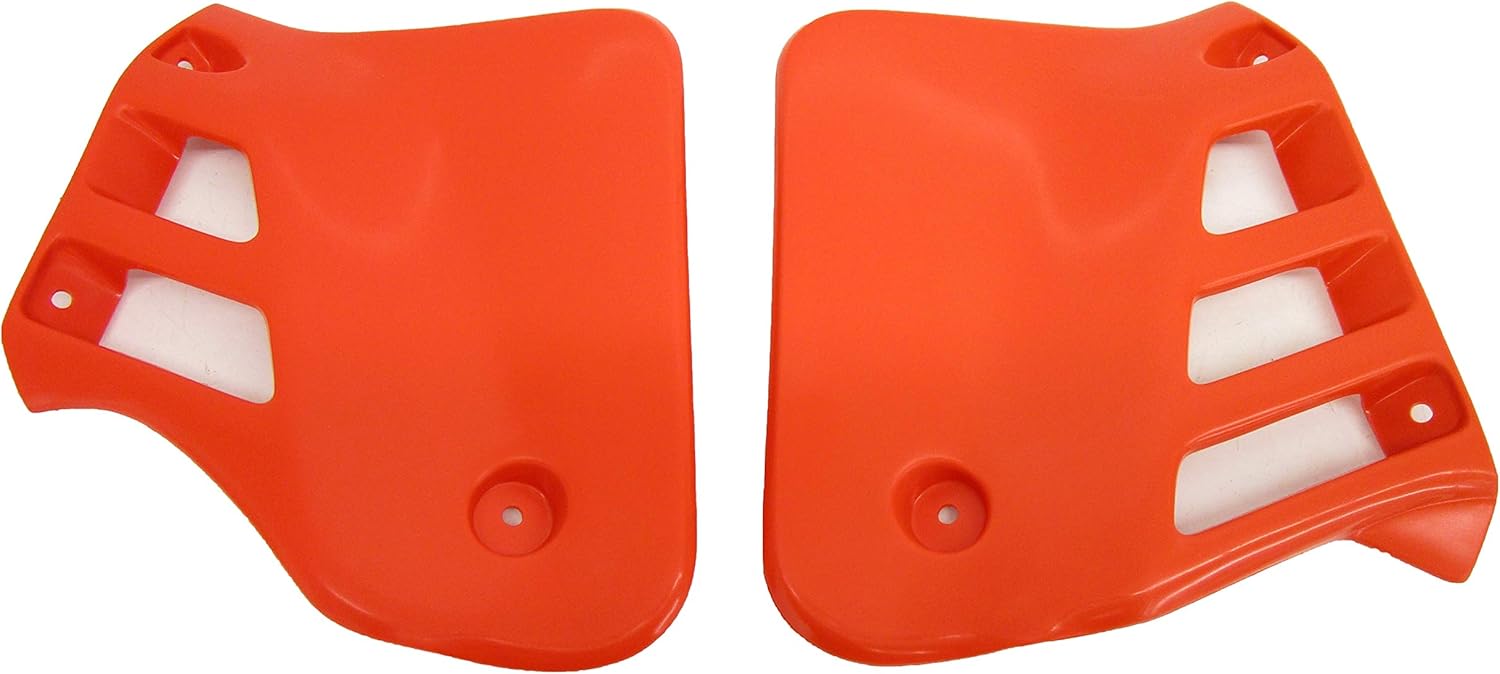 UFO Radiator Shroud Air Scoop Plastic Cover Orange Compatible with 1986 1987 CR125 CR 125