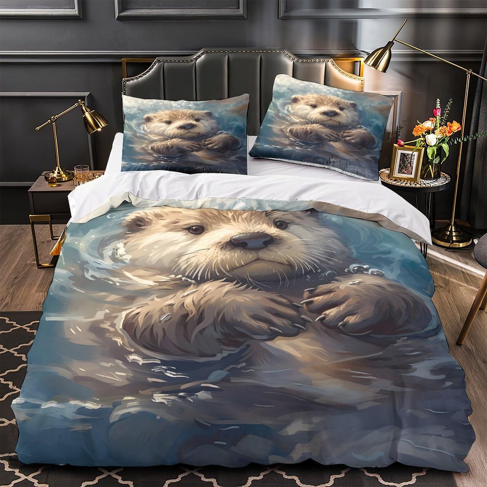Housse de couette ultra douce fermeture éclair 200x200