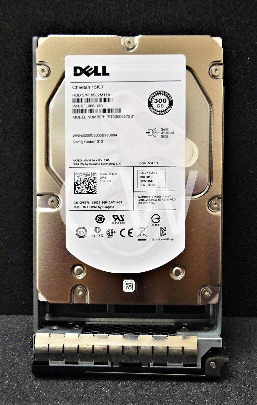 Evita caídas en tu servidor con el disco SAS 300GB Dell 15K F617N ST3300657SS con caddy 3