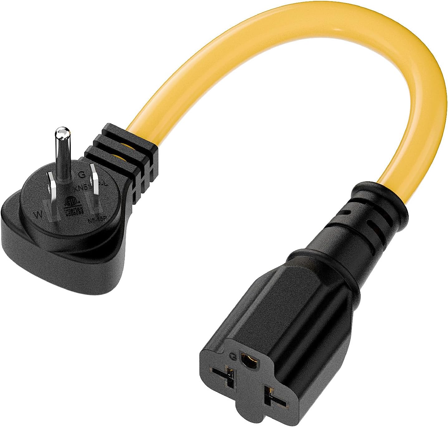[4-in-1] 15 Amp Household AC Plug to 20 Amp T Blade Adapter Cable,Nema5-15P to 5-15R,5-20R,6-15R,6-20R, 4 in 1 AC Adapter,