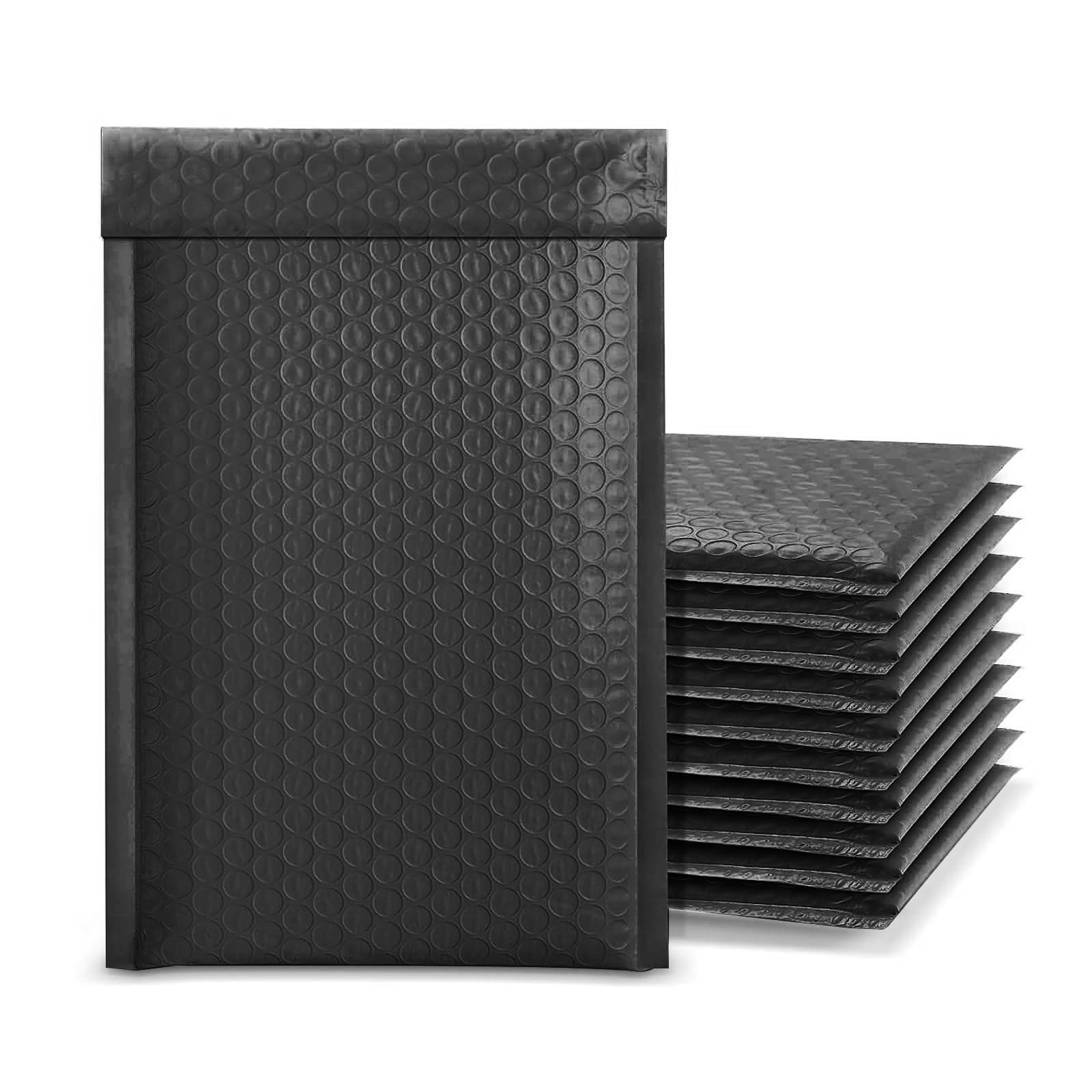 30PCS Self-Seal Bubble Mailers, Padded Envelopes, Poly Bubble Mailers, Padded Bubble Envelopes, Postal Wrap Envelope for Shipping, Mailing, Packaging, Black (13 X 18CM)