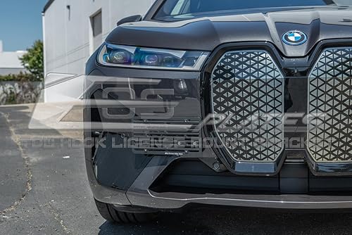 Miniatura 4 de Reemplazo para modelos BMW iX M-Sport 2022 actuales  Placa EOS versión 2 de tamaño completo gancho de remolque para parachoques delantero licencia