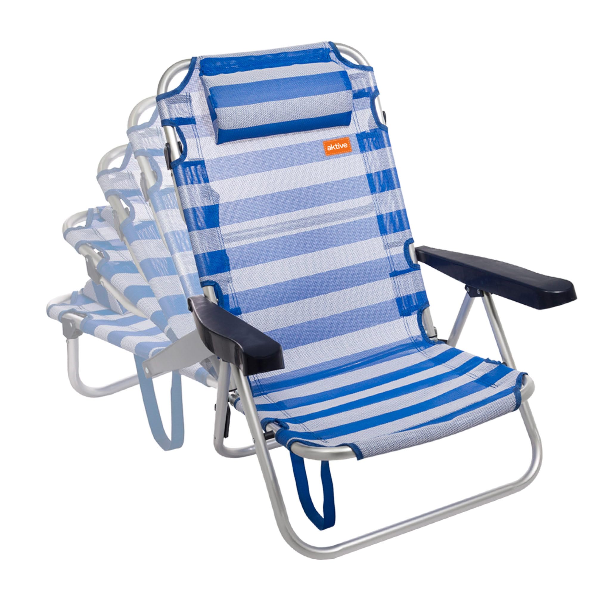 Aktive Krzesło składane z aluminium z wieloma ustawieniami siedzenia, Beach