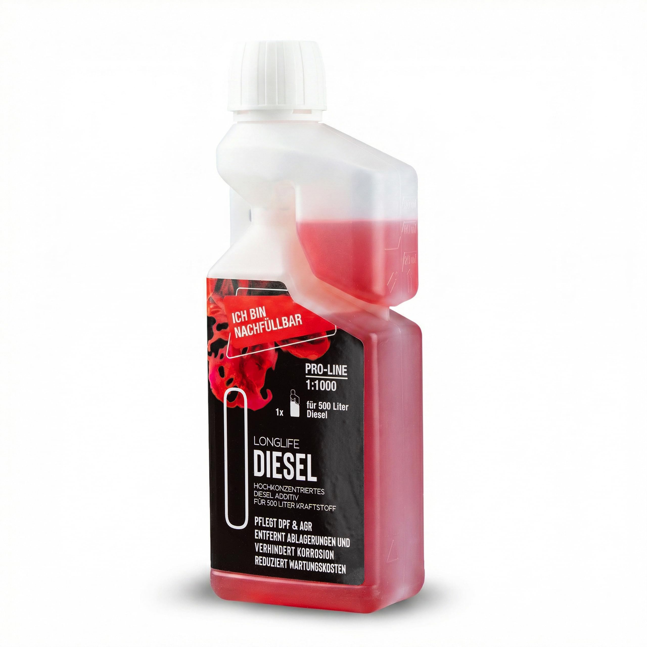 LIFETIME Longlife Diesel Additiv Konzentrat Pro-Line | Diesel Zusatz |  Reicht fr 9-10 Tankfllungen | Diesel Reiniger I Diesel Systemreiniger I  DPF Reiniger I Diesel Injektor Reiniger I 500ml : Amazon.de: Auto & Motorrad