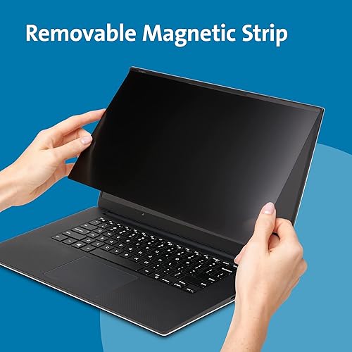 Miniatura 2 de Kensington MagPro Pantalla magnética de privacidad para laptop de 15.6 pulgadas, protector de filtro de privacidad extraíble 169, antirreflejo,