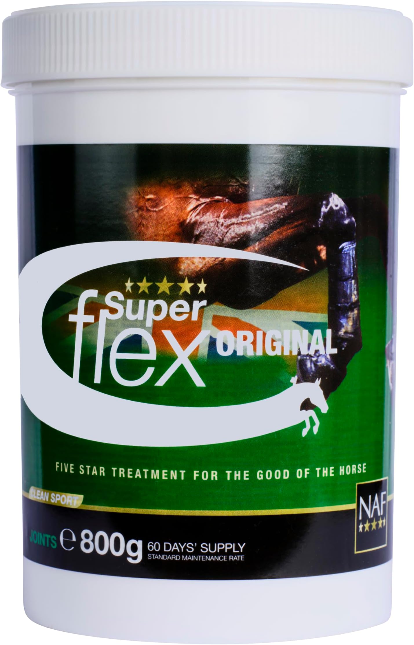 NAF Five Star Superflex 800g – Advanced Joint Support for Horses – With Glucosamine, MSM, Chondroitin & Hyaluronic Acid – Promotes Flexibility, Mobility & Cartilage Health