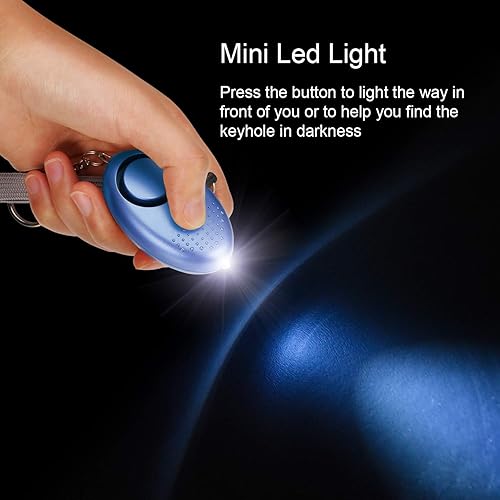 Miniatura 4 de Safesound - Llavero de alarma personal, TOODOO 8 piezas de 130 dB, alarma de emergencia de seguridad con LED y alarma de emergencia SOS que