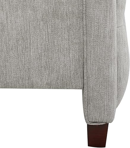 Miniatura 11 de Jennifer Taylor Home Marcella Upholstered Shelter Headboard Bed Set, King, Silver Grey Polyester Poliéster gris plateado,Poliéster blanco