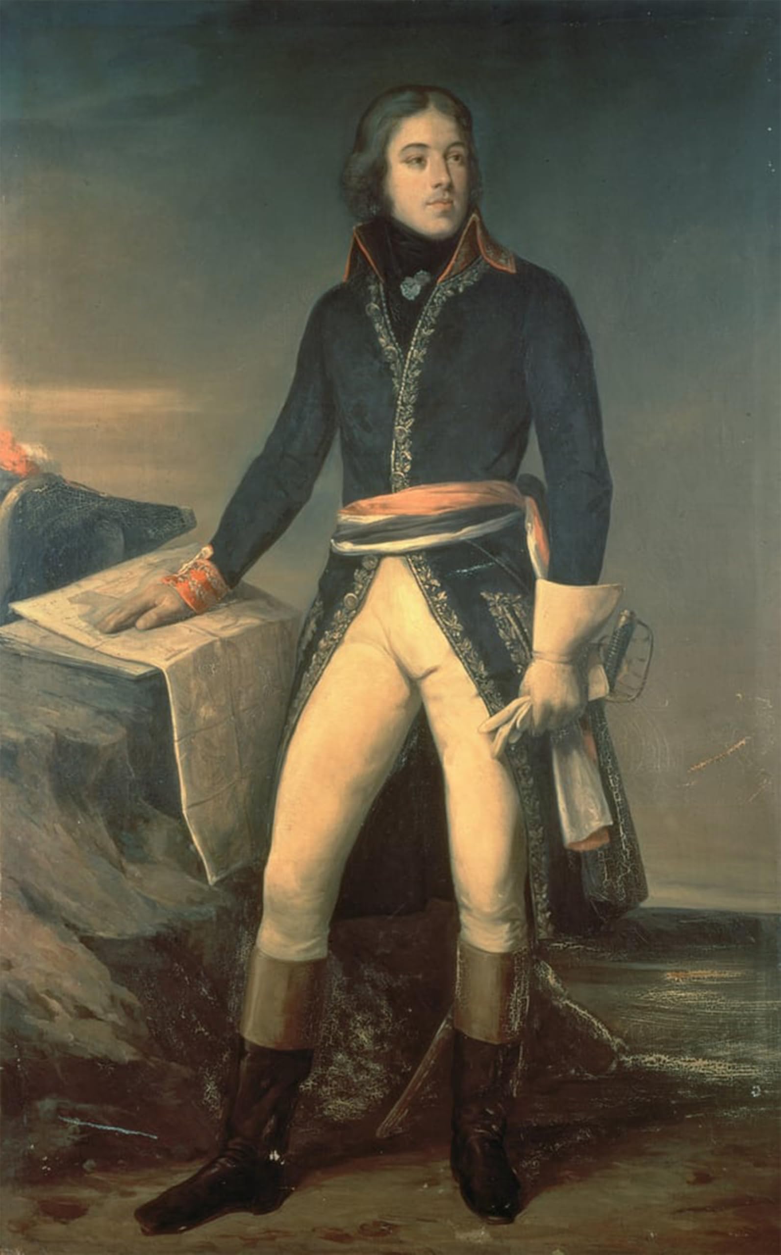 SERENDIPITP Vintage Wall Art Canvas Nordic Poster Canvas Print Picture Portrait of General Louis lazare Hoche by Ary Scheffer Wall Art Poster for Home Decor 60x90cm