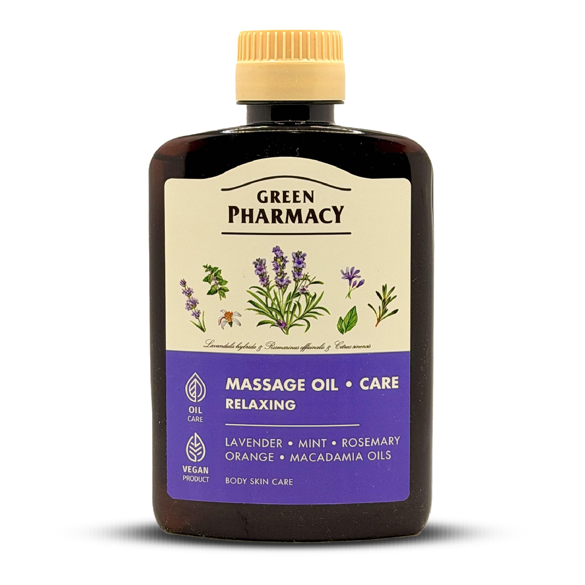 Relaxing Massage Oil – Macadamia & Avocado Base Oils with Lavender, Mint, Orange & Rosemary – Aromatherapy Muscle Relaxation, Hydration & Mood Support – Profess