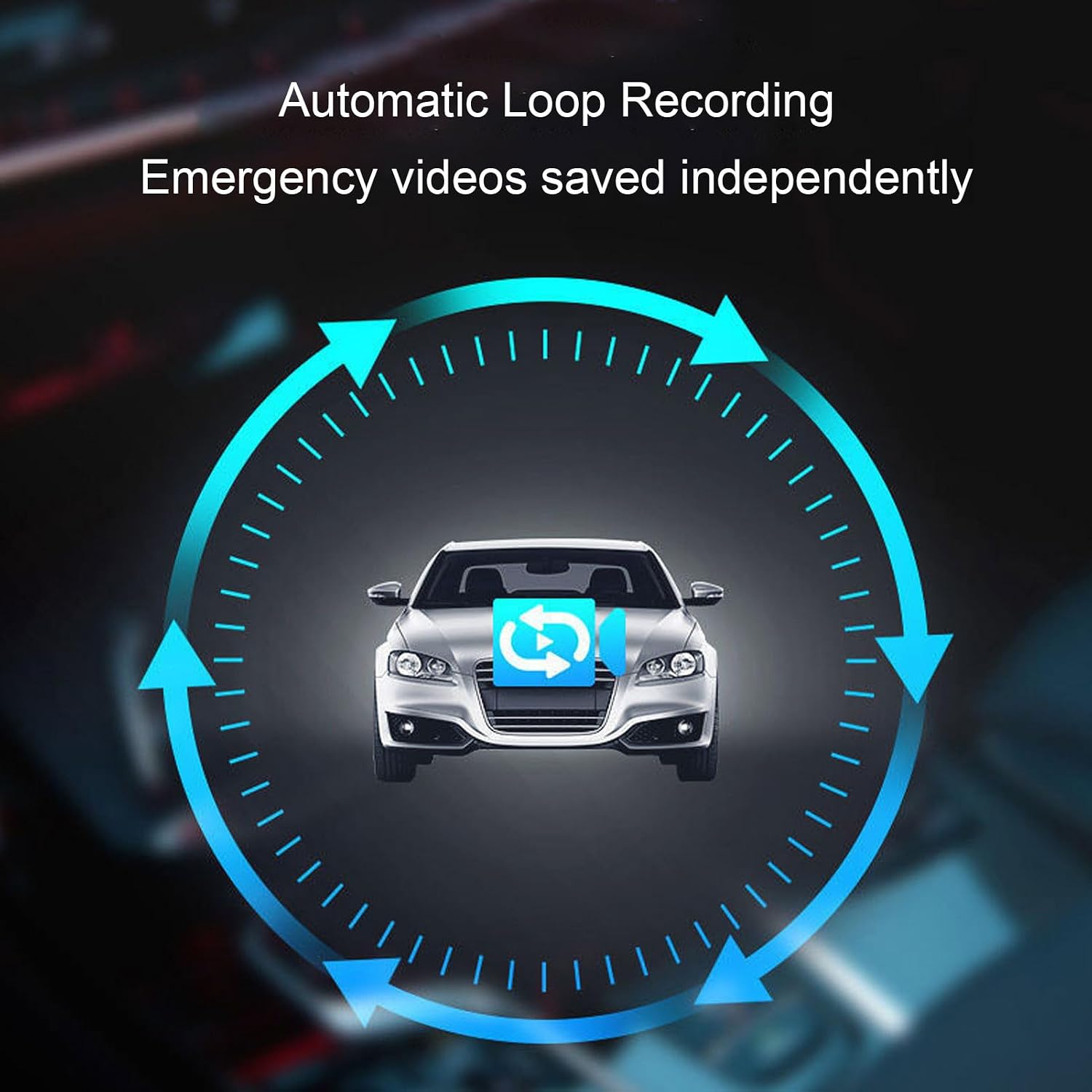 1080P Dash Camera for Cars, 2.2 Inch HD Screen, Loop Recording G Sensor Night Vision Motion Detection Sensor Dashboard Camera Recorder with 24H Parking Mode