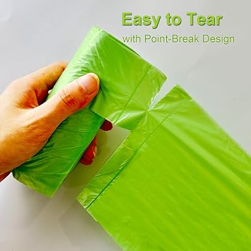 KITBEST 120 Biodegradable Bin Liners 10L Small Food Waste Bags with Handle