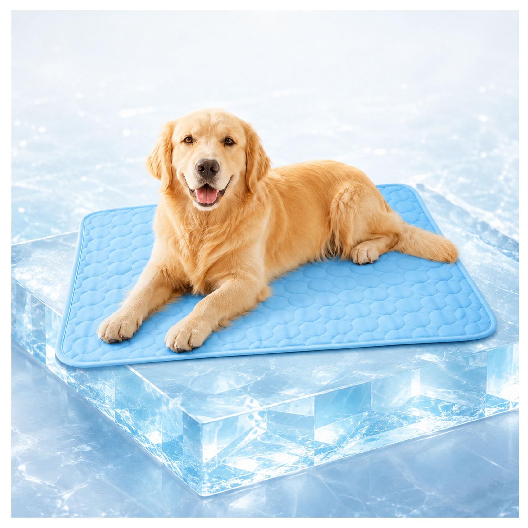 Tappetino refrigerante per cani, lavabile, in seta ghiacciata, per casse, divani, auto, interni ed esterni, ideale per la stagione calda
