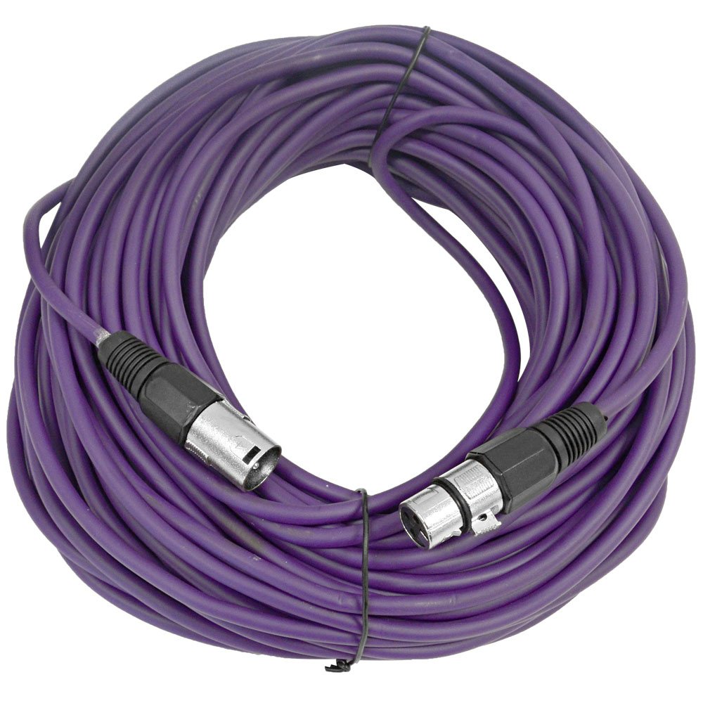 Seismic Audio - SAXLX-100-100' - Cable de micrófono XLR macho a XLR hembra, equilibrado, cable de conexión de 100 pies