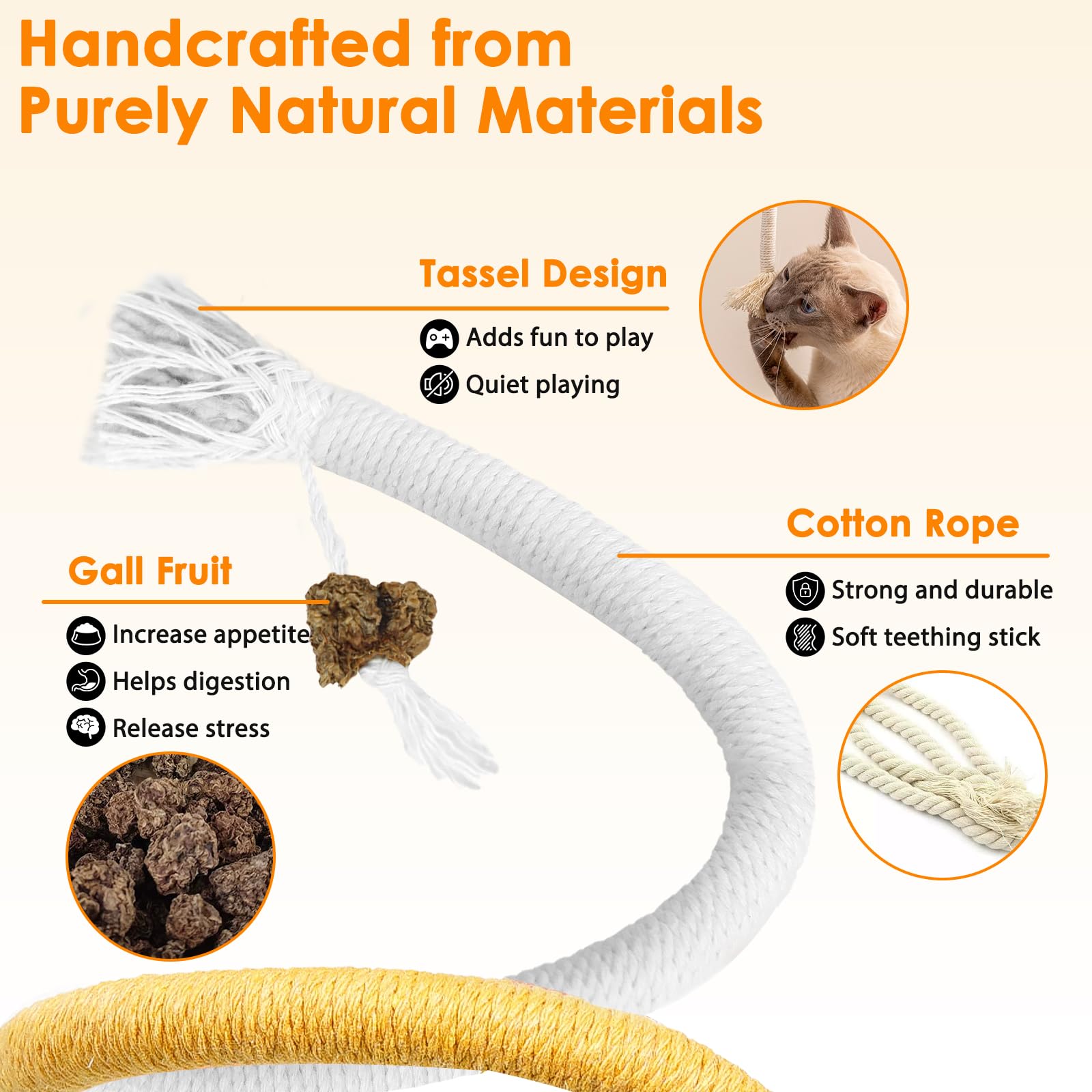 Nepfaivy Cat Toys Chew Ropes - Image 2