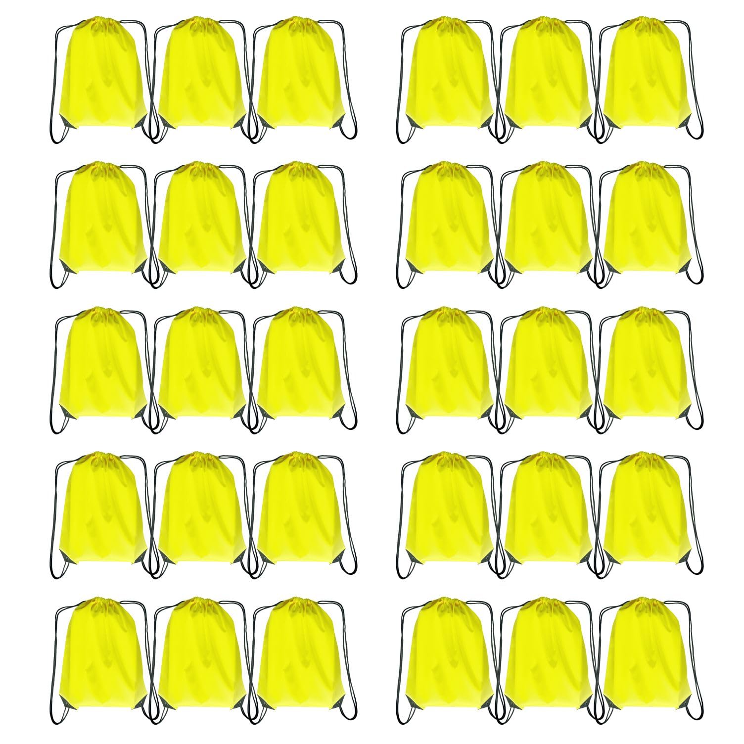 JohahaTim Drawstring Backpack Bulk 30 packs Draw String Backpack Bags DIY Gym Sports trip Traveling Yoga ride Pedestrianism Cinch Bag Sackpack