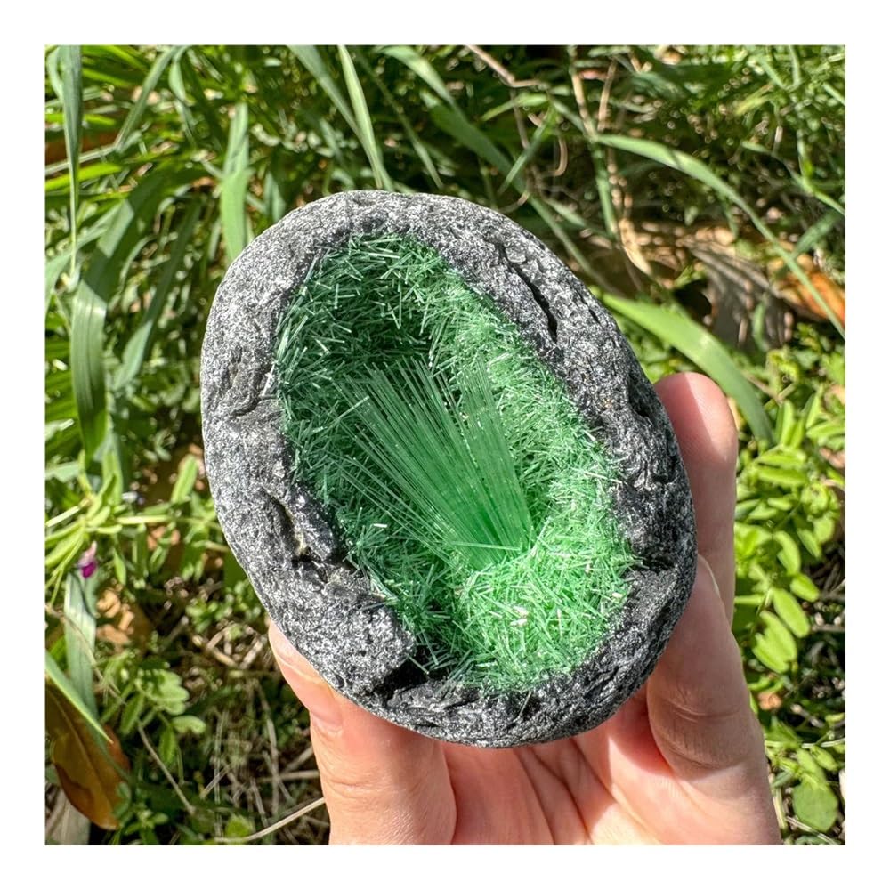 100-150 g 1 Pieza de Huevos de geoda Verde DIY