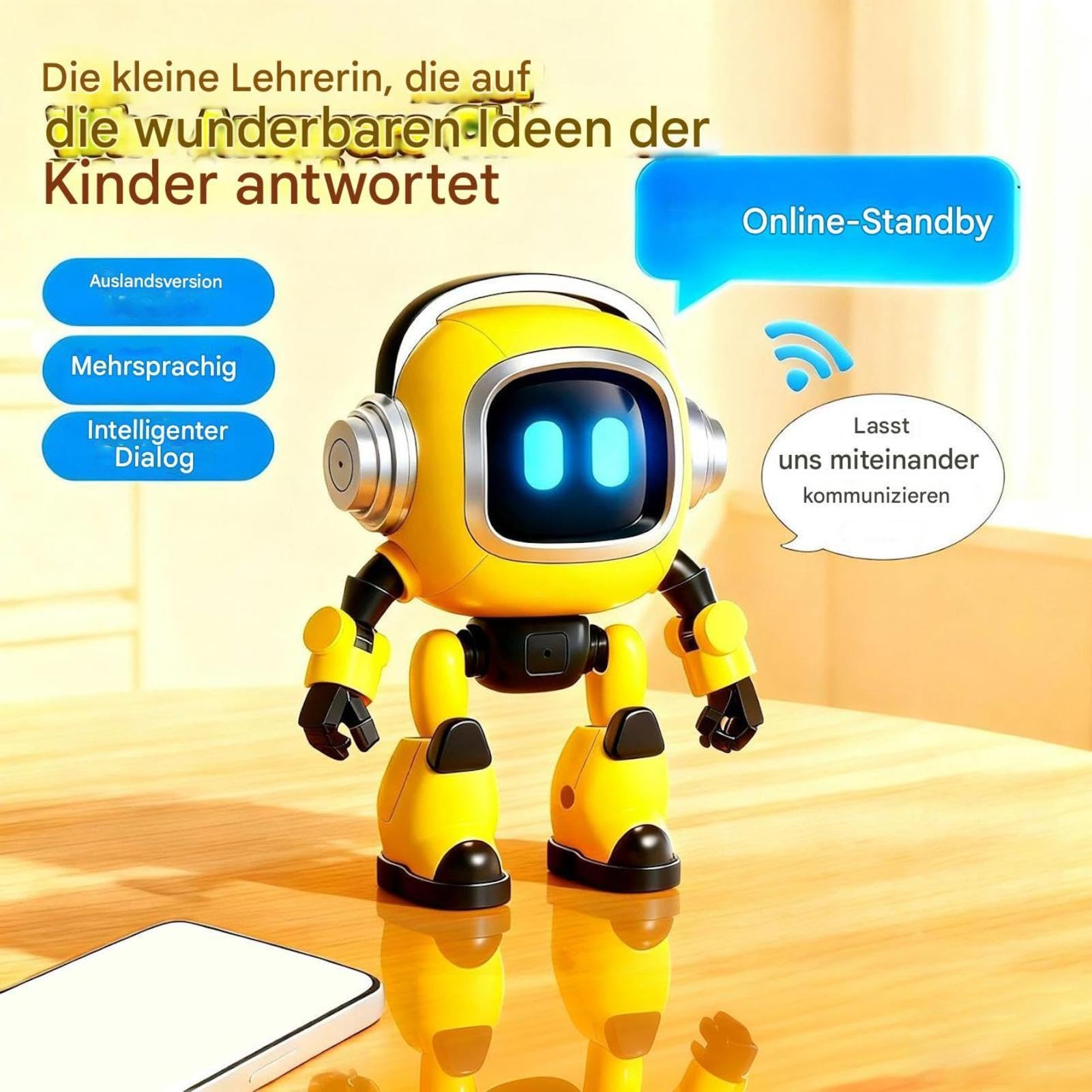 Juguete Robot para Niños Aprendizaje Inteligente Educativo | Robot De Control Remoto Programmable Interactivo Para Niños, Niñas, Familia, Adultos, Cumpleaños, De Vacaciones Y