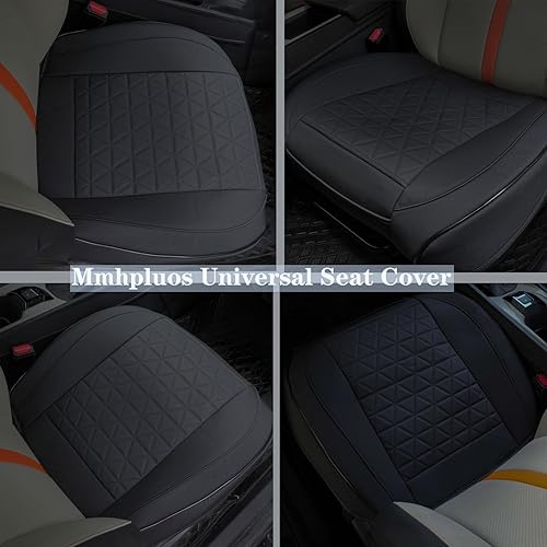 Miniatura 2 de Funda de asiento delantero, funda de asiento inferior de piel sintética, impermeable, para asiento de automóvil, cubierta de asiento de conductor de