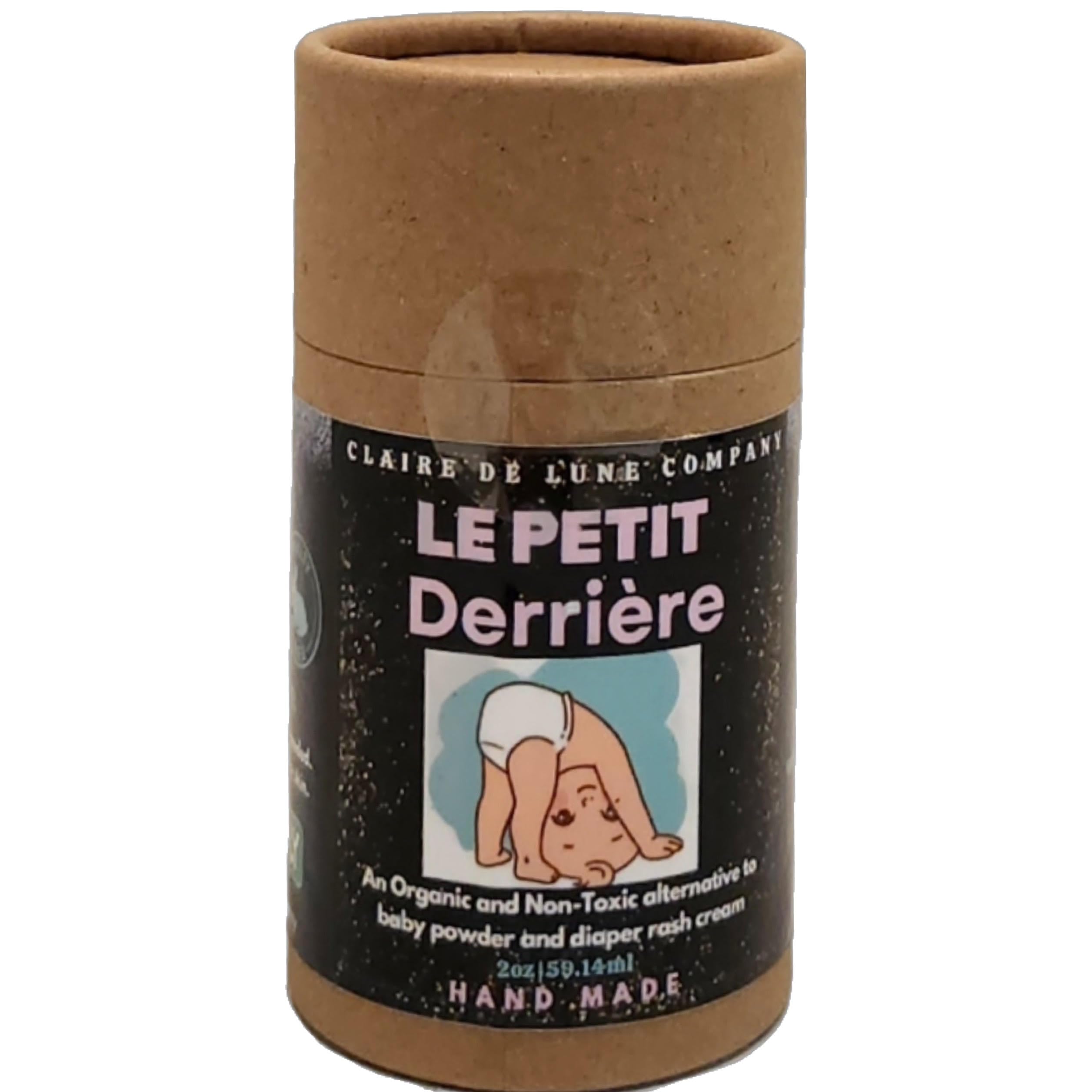 Le Petit Derrière Talc-Free, Organic, Non-Toxic Baby Powder Alternative, The Diaper Rash Eraser, Won't Create Toxic dust Cloud Like Regular Baby Powders, Ancient French Recipe, Fragrance Free