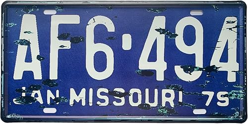 Miniatura 28 de Placa de matrícula de Wyoming de aluminio, placa decorativa de automóvil novedosa, placas de matrícula de 12"x6" para el frente del automóvil, placa