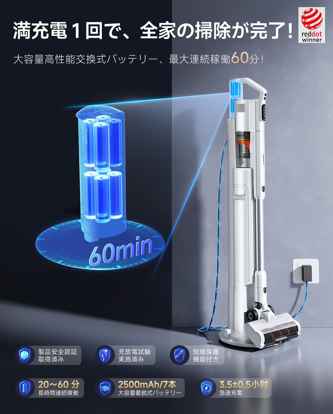 Amazon.co.jp: 【お手入れ不要・全自動ゴミ収集】uwant V500掃除機