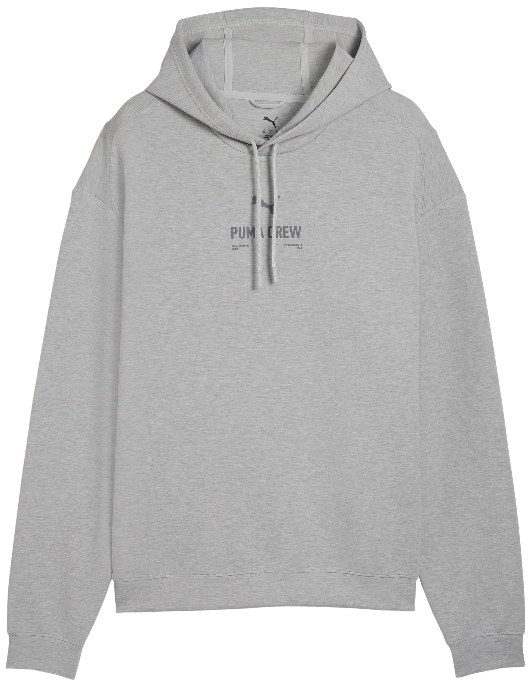 PUMA M CLOUDSPUN BRANDED HOODIE Light Gray Heather