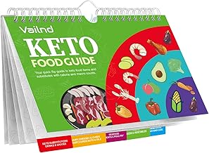 Keto Cheat Sheets Magnets Booklet, Keto Diet Guide for Beginners, Keto Diet Book Magnetic Chart, Keto Cookbook Weight Loss Low Carb Ketogenic Diet Foods Meal Plan