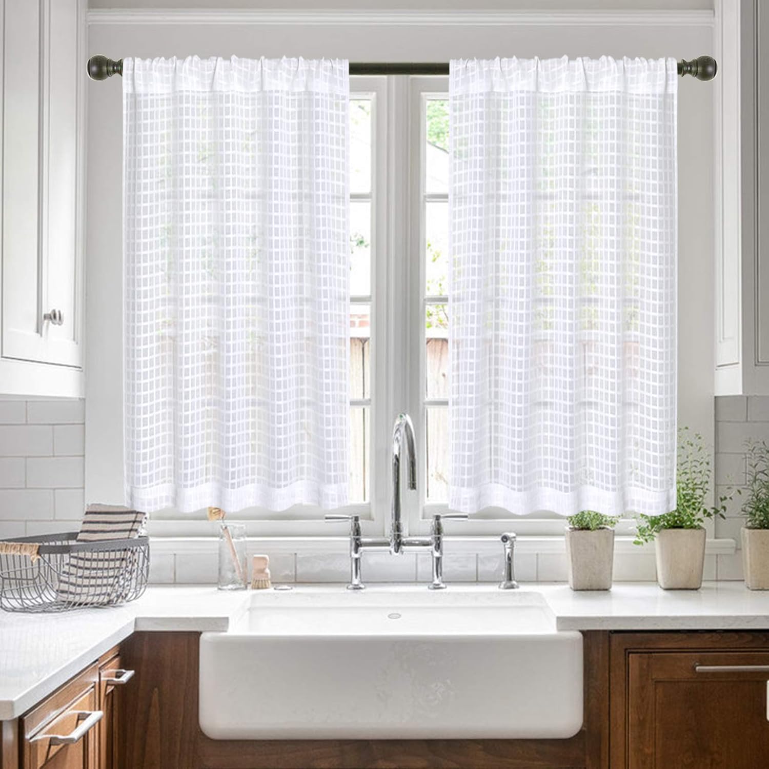 Jola's House Tier Curtains Kitchen Cafe Bathroom Window