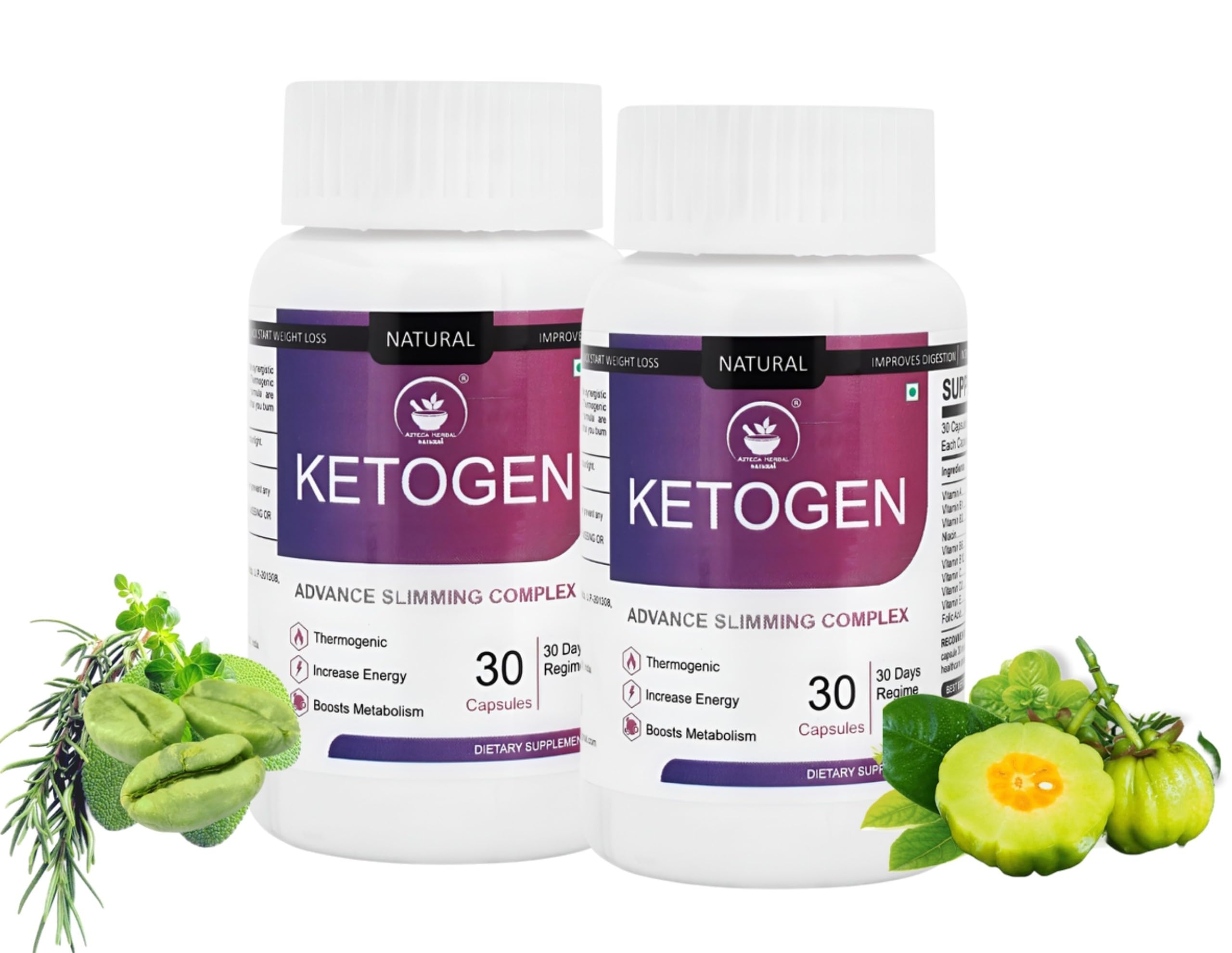 Natural Keto Advance Slimming Complex Weight Management Capsule For Male&Female|Increase Metabolic Rate (2 Month(60 Capsules))