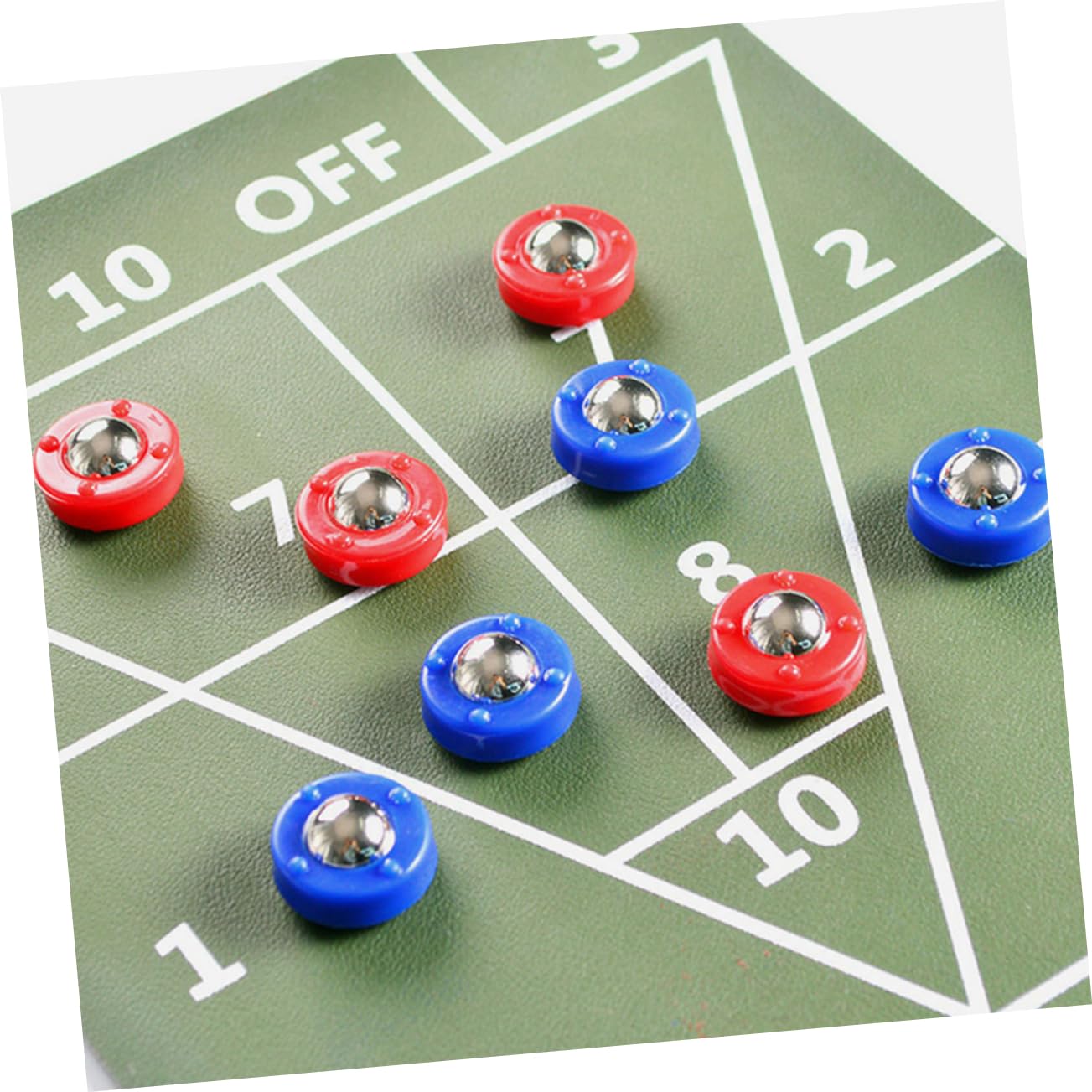Milisten Pièces Jeu De Curling sur Table Rondelles De Jeu De Palets à Roulement à Billes Fournitures De De Palets Rouleaux De De Rechange Enfant Le Ballon Acier De Plateau