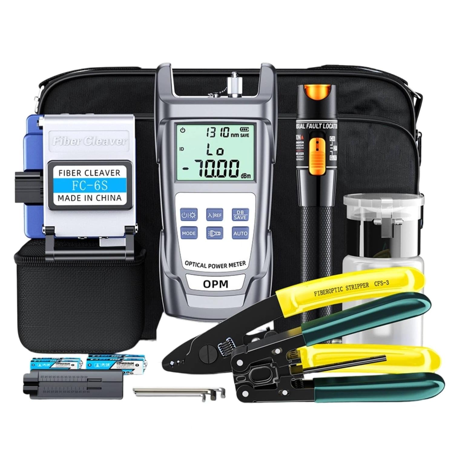 Bnf All in 1 Optical Power Meter Kit Portable Case Fiber Optical Fiber Cutter Set Easy to Use Fiber Fault Finder Set Compact for Technicians-image-23