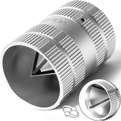 Herramienta de desbarbado para tubería de cobre, tubo de PVC, Escariador de tubo exterior interior de metal de 14 a 1-58 pulgadas, limpiador de