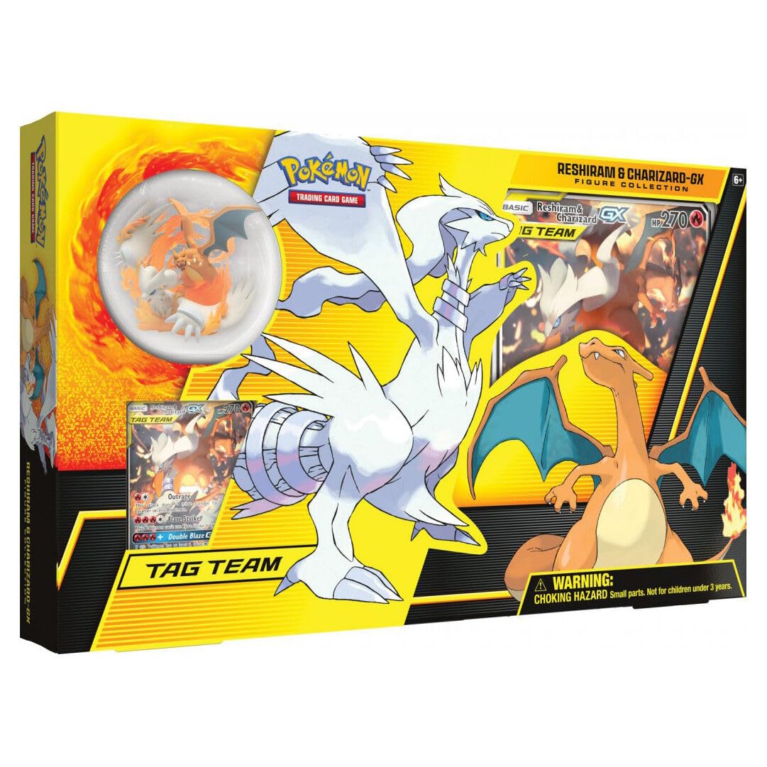 Amazon.com: Pokemon TCG: Reshiram & Charizard-Gx Figure Collection,  Multicolor : Toys & Games