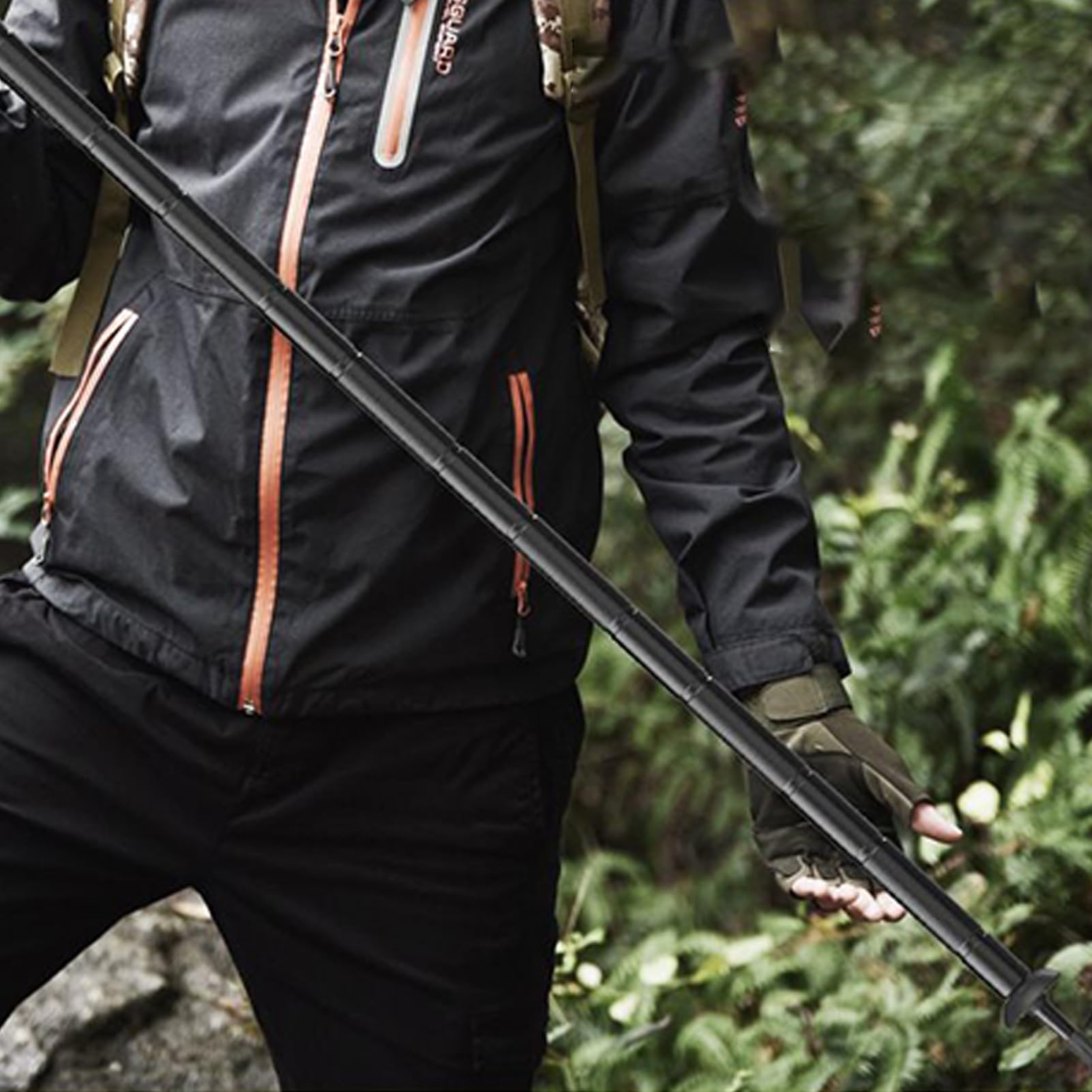 Składane Kijki Trekkingowe Składane Kijki do Chodzenia | Laski do Wędrówek i Survivalu do Trekkingu Górskiego Podróży i Aktywności Outdoorowej