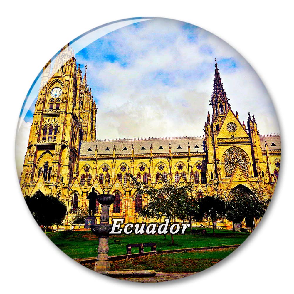 Ecuador - Magnete decorativo per frigorifero e frigorifero, motivo: calamita da viaggio, collezione di souvenir turistici, idea regalo per la città, lavagna, cucina