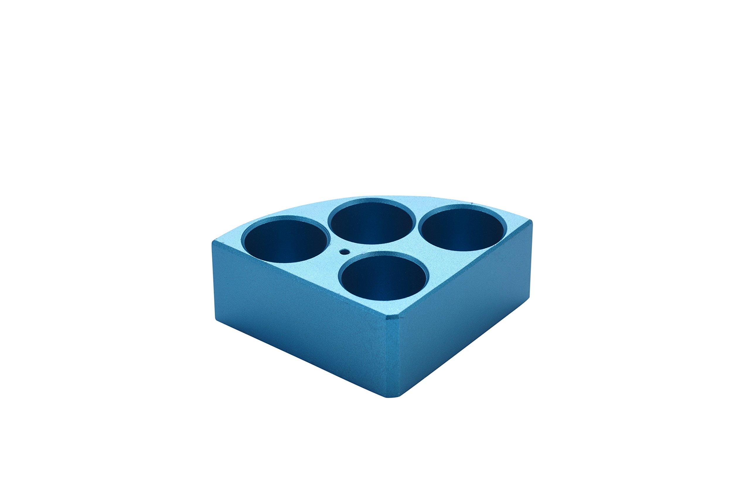 Neolab D-8303 Bloc de Réaction Sunlab, Aluminium, 1/4 de District Segment, 4 Alésages, Bleu