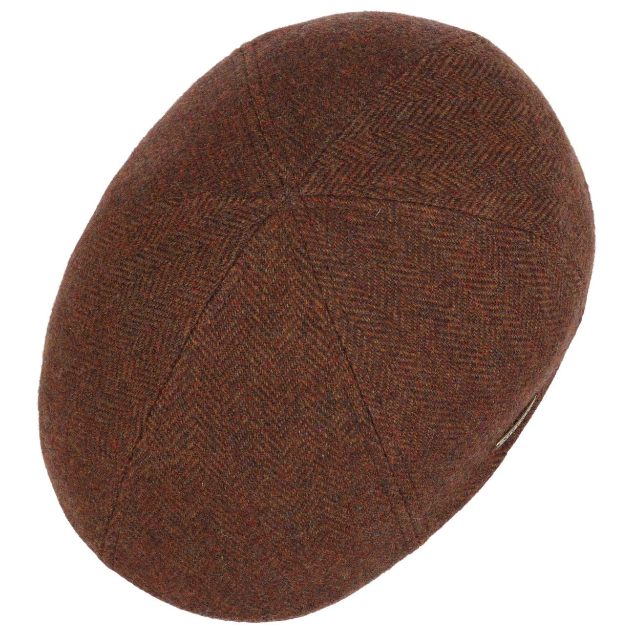 Stetson Berretto Texas Wool Herringbone Uomo - Made in The EU per l'inverno Lana con Visiere, Fodera Autunno-Inverno