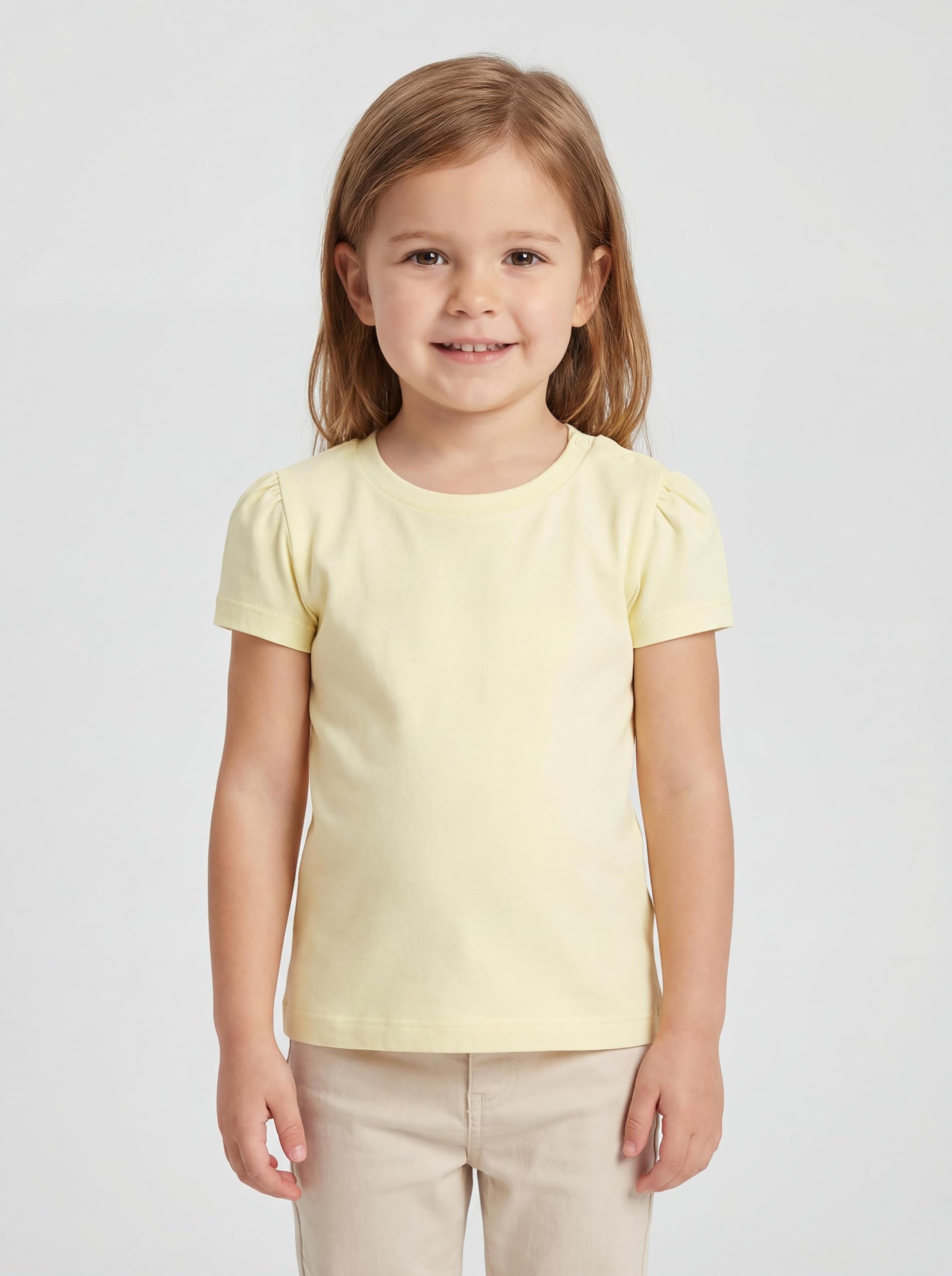 TupTam Camiseta de Bebé para Niña Manga Corta Estampado Colorido Pack de 5