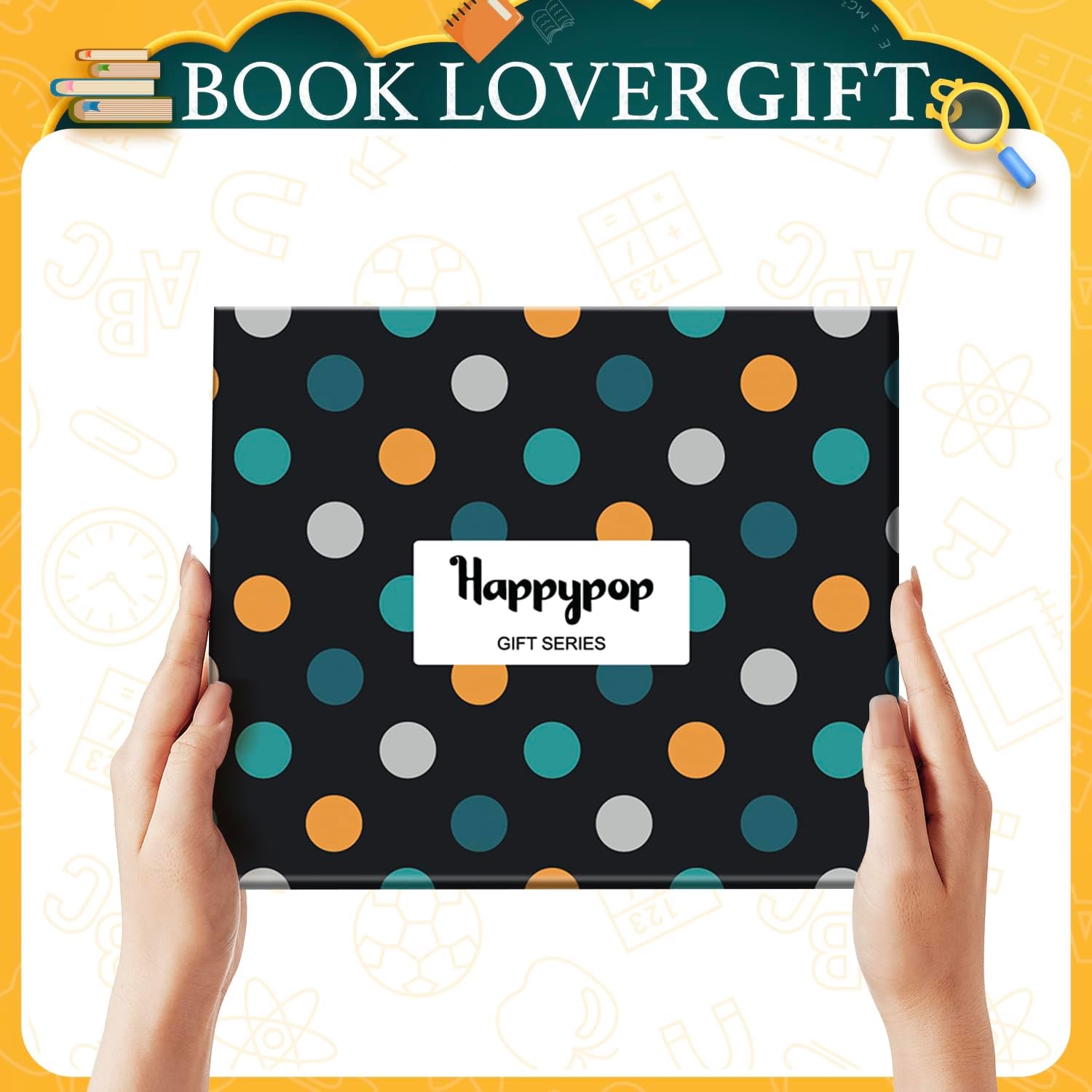 HAPPYPOP Funny Reading Writing Gifts - Book Lover Socks for Female Male Readers Authors - Image 2