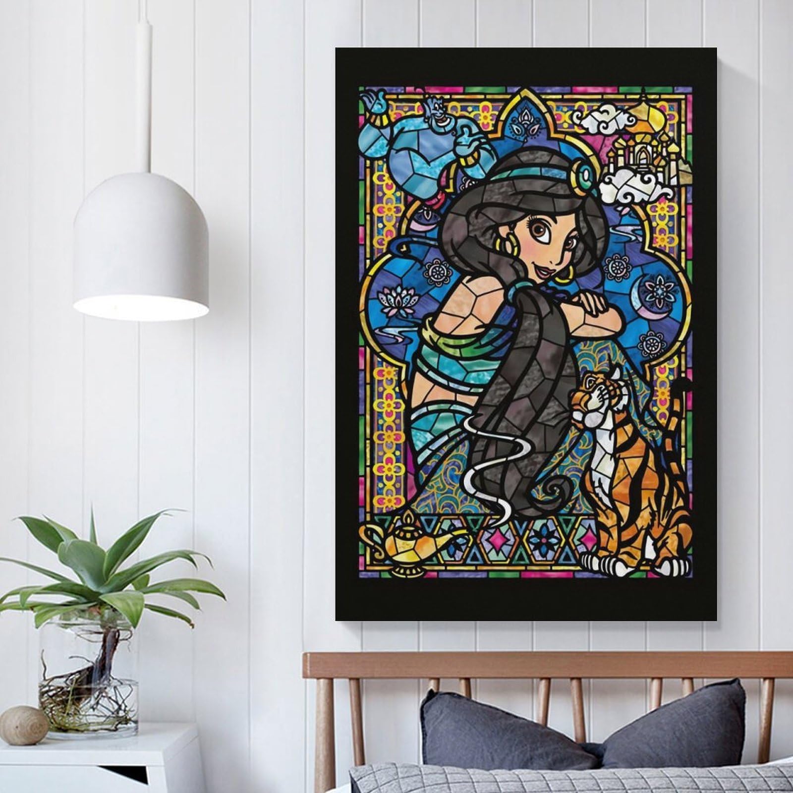 Amazon.co.jp: アラジン ジャスミン アートポスター 飾り絵 かわいい